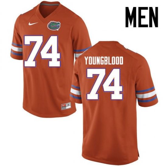 Men's Florida Gators #74 Jack Youngblood NCAA Nike Orange Authentic Stitched College Football Jersey RMS0562IX